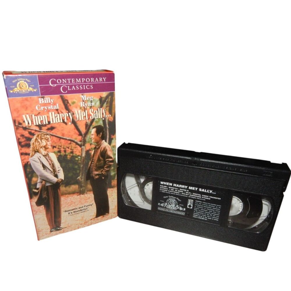 WHEN HARRY MET SALLY Billy Crystal Meg Ryan vintage VHS in original paper case